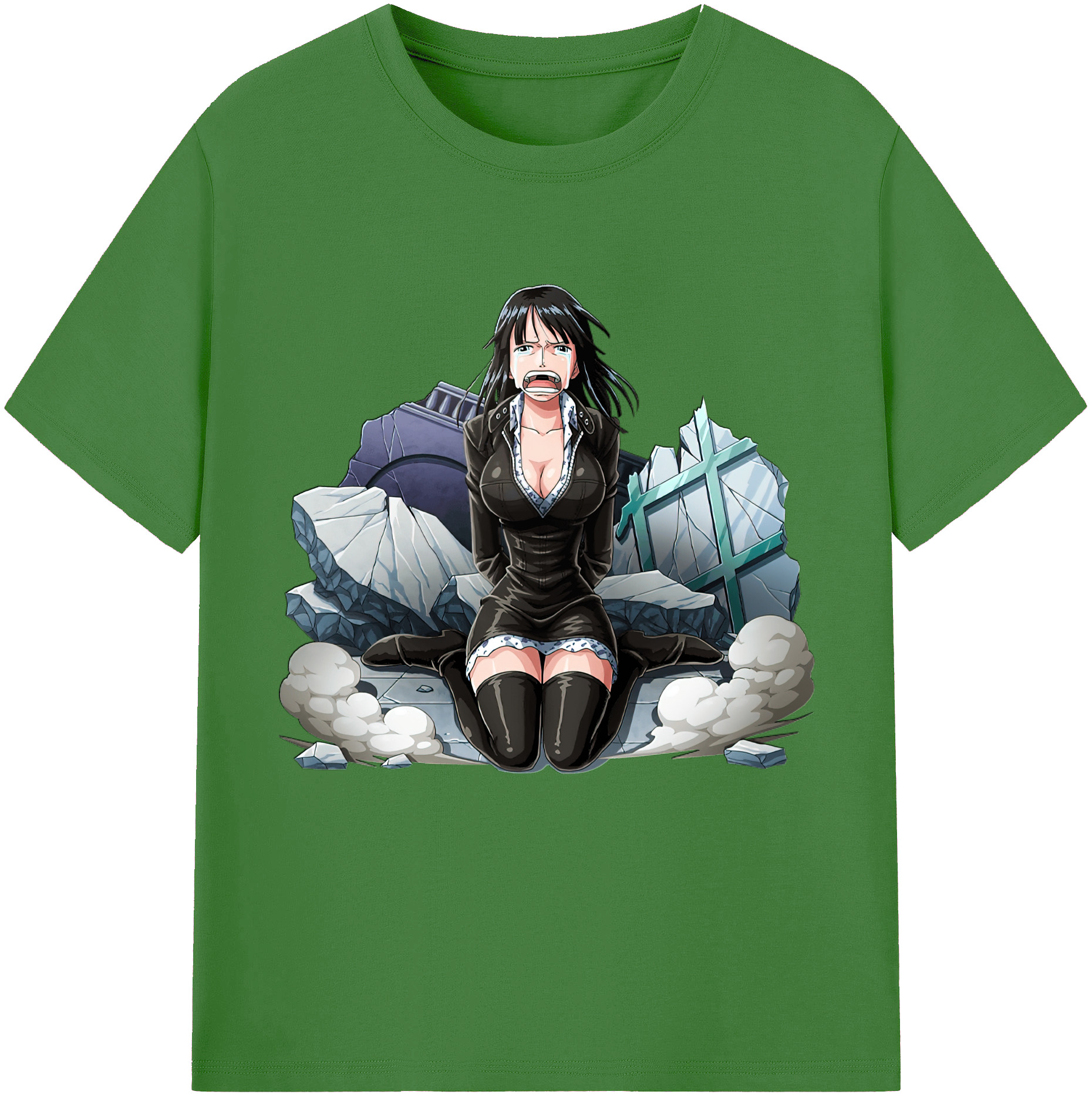 ワンピース ニコ・ロビン ONE PIECE Nico Robin レディースカジュアルプリントTシャツ（綿100％）